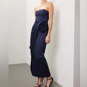 Ronny Kobo Pradova Dress Navy